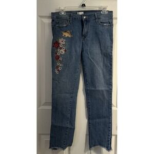 C+J Collection Embroidered Jeans Womens Size 32‎